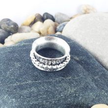 Load image into Gallery viewer, Mandana Studios sterling silver HAMMERED STERLING SILVER SPINNER RING
