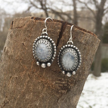 Load image into Gallery viewer, Mandana Studios moonstone sterling silver earrings, drop earrings
