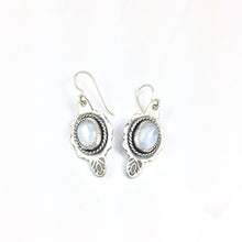 Load image into Gallery viewer, Mandana Studios sterling silver moonstone earrings
