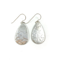 Load image into Gallery viewer, Mandana Studios cute sterling silver earrings with heart texture
