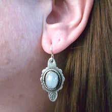 Load image into Gallery viewer, Mandana Studios sterling silver moonstone earrings
