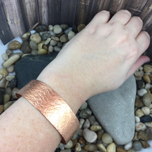 Load image into Gallery viewer, Mandana Studios copper LARGE TEXTURED COPPER CUFF
