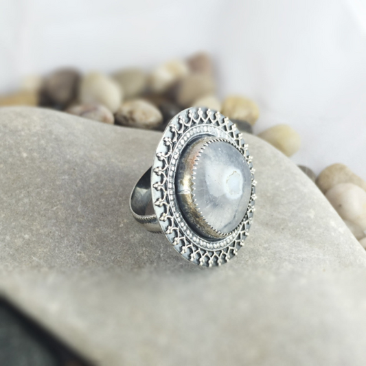 Mandana Studios sterling silver SOLAR QUARTZ RING