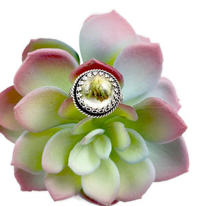 Mandana Studios Cannabis ring, cannabis resin jewelry, afghan kush ring