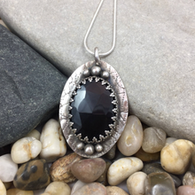 Load image into Gallery viewer, Mandana Studios FACETED BLACK ONYX PENDANT
