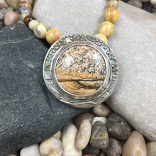 Load image into Gallery viewer, Mandana Studios sterling silver PICTURE JASPER NECKLACE
