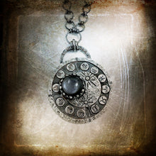 Load image into Gallery viewer, Wheel of the Year Moonstone Pendant

