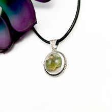 Load image into Gallery viewer, Mandana Studios Cannabis round pendant, cannabis resin jewelry, afghan kush round pendant
