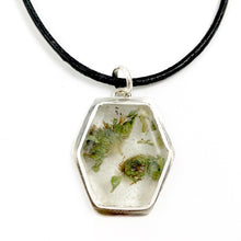 Load image into Gallery viewer, Mandana Studios Cannabis pendant, cannabis resin jewelry, afghan kush pendant
