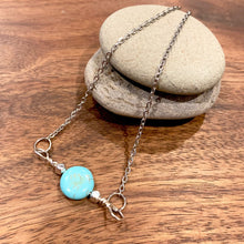 Load image into Gallery viewer, Single howlite coin pendant
